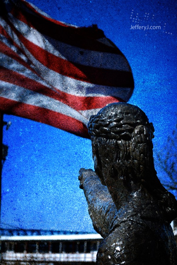 AmericanFlagSculpture