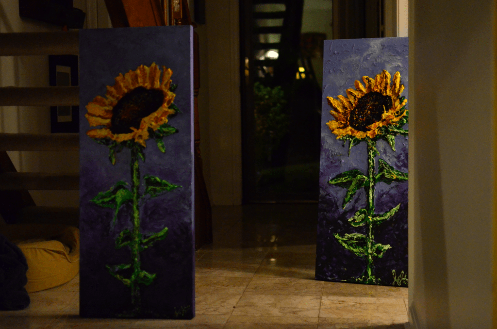 Majestic Sunflower 2 (front) Majestic Sunflower 3 (back)